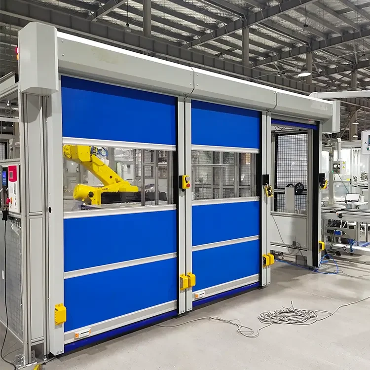 PVC Electric Rolling Shutter Door for Dust-Free Workshops and Garages Insulated Quick Lift for Malls and Underground Storage