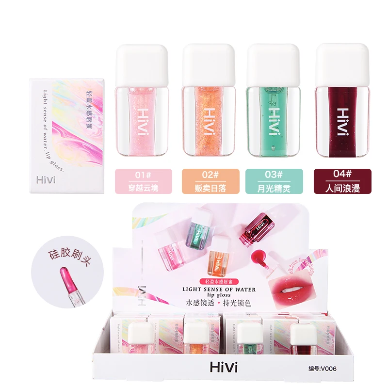 New Light Sense Of Honey Jar Water 4 Colors Optional Lip Gloss