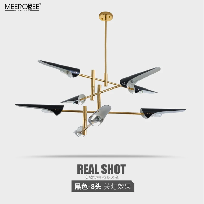 Meerosee Iron modern Chandelier home decorative Lighting Fixture Various Sizes pendant chandeliers light MD86773