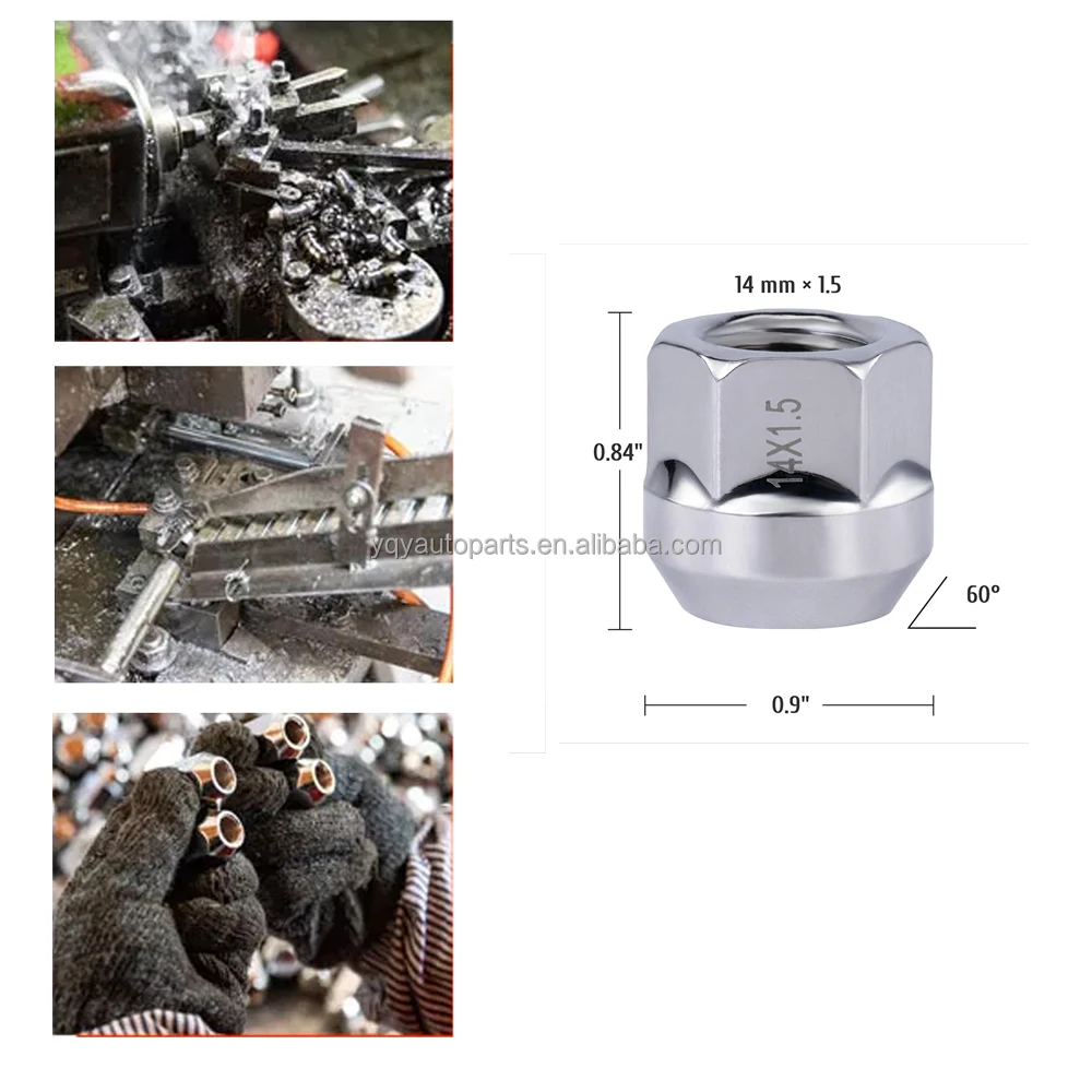 Universal wheel nuts 1/2 inch open end mag lug nuts for car on saleWholesale Stainless steel 7/16 open end lug nuts for car wheel5