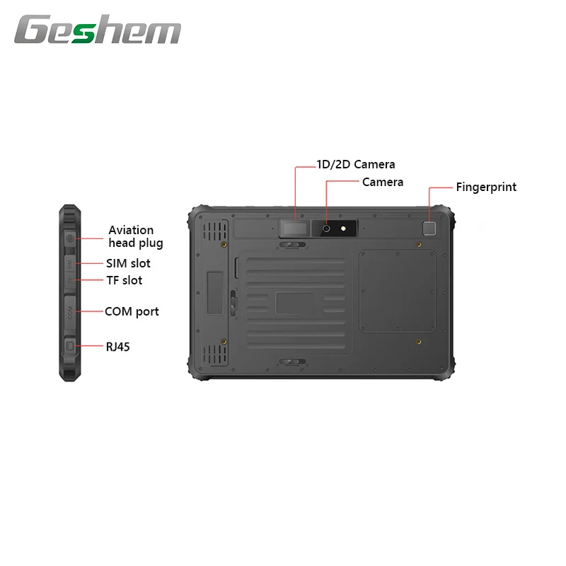 Профессиональный производитель прочный промышленный планшетный ПК 10 дюймов андроид с блоком развертки штрихкода опционный NFC