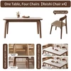 12m dining table + 4 ganoderma chairs