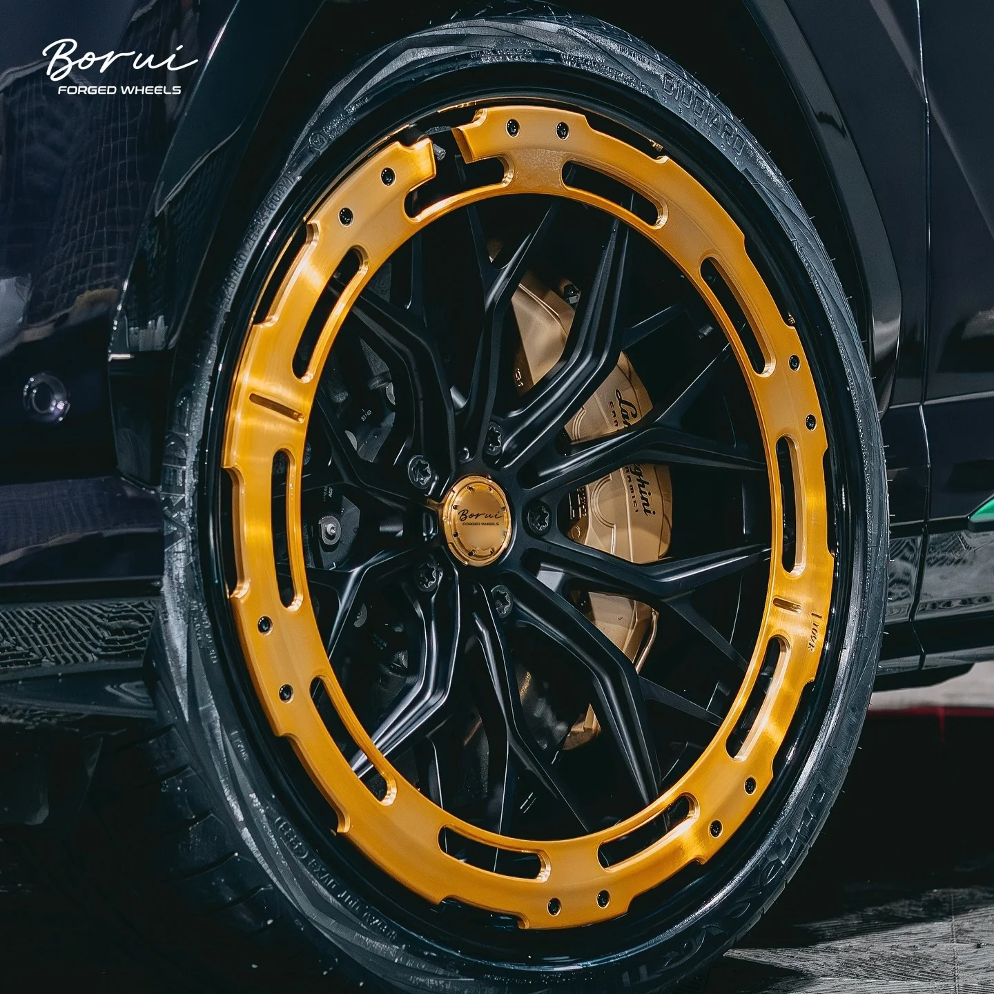 Borui 3PIECE Forged 17 18 19 20INCH Car Wheels 5x114.3 5x112 5x120 For Racing Car With Brushed