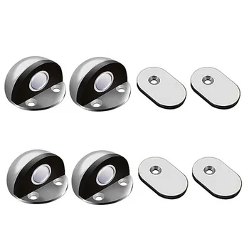 Room Door Stopper Stainless Steel Door Stopper Semicircle Shaped Magnetic Door Stopper