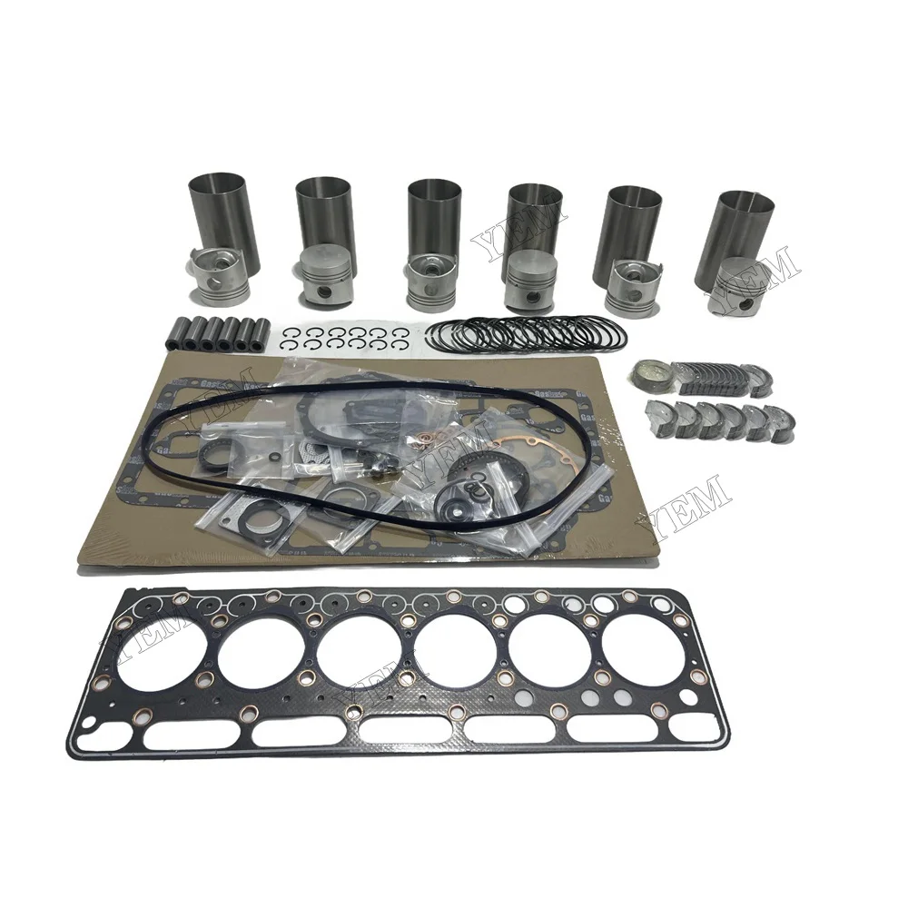 Engine S2800 Overhaul Rebuild Kit for Kubota Tractor M4950DT with Gasket