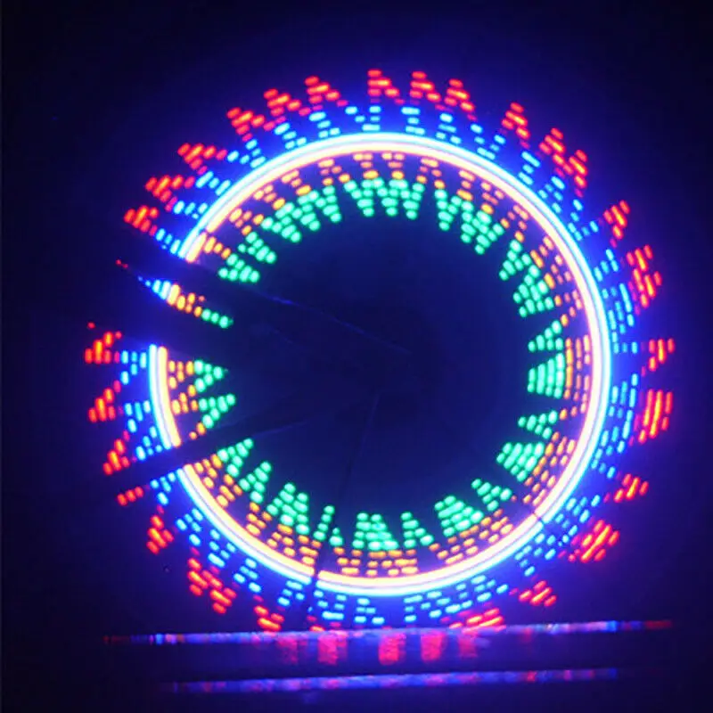 32 LED Flashing Colorful Bicycle Wheel Tire Spoke Signal Light for Bike Cool