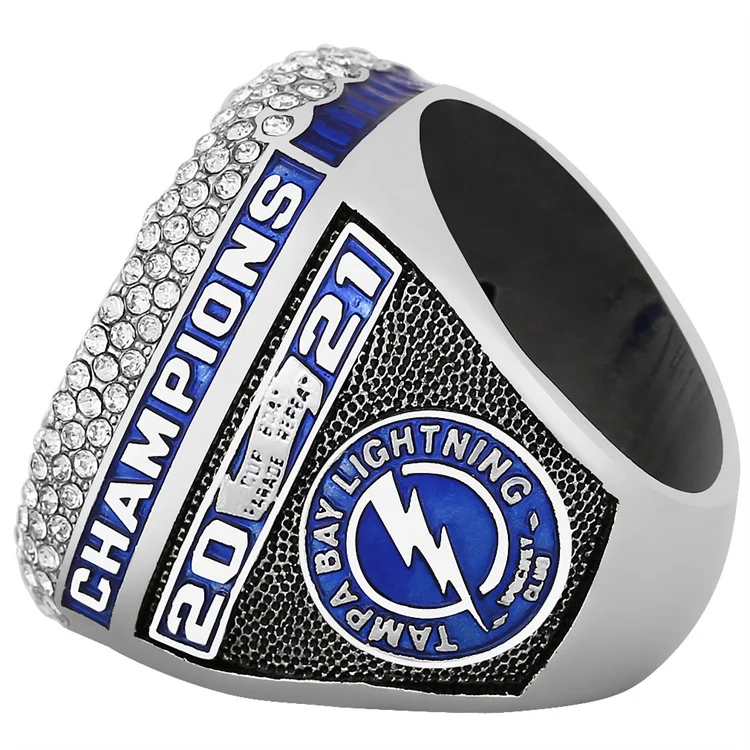 2021 Tampa Bay Lightning Replica Championship Ring2021 Tampa Bay Lightning  Custom Championship Ring