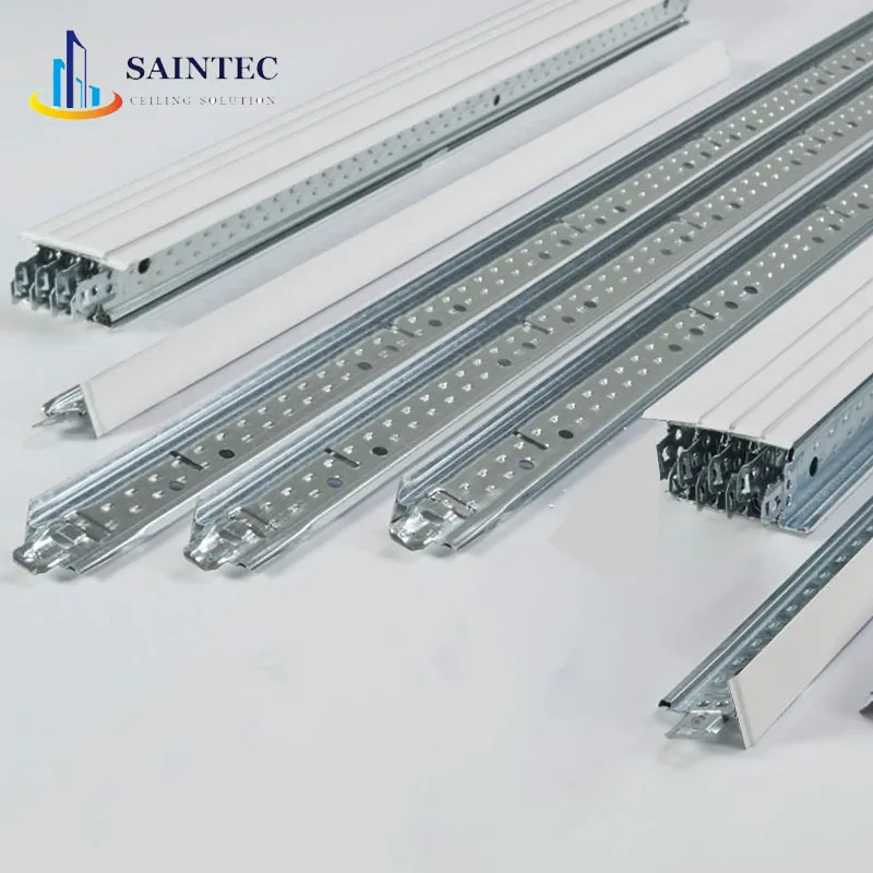 Modern Design Gypsum Flat Metal Ceiling Tiles Tgrid T Bar Frame
