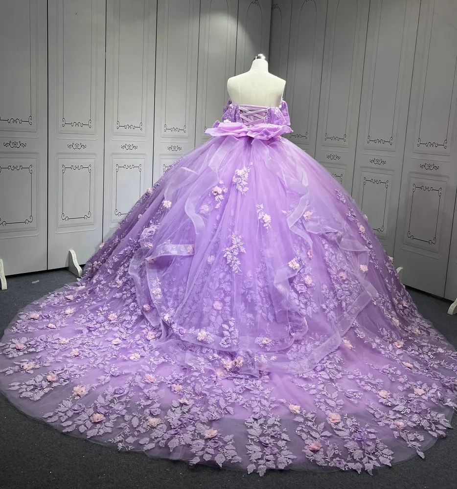 Mumuleo LilacLight Purple Quinceanera Dress Vestidos De Novia Quinceaera  Ball Gowns Para Aos Xv 15 Year Old Dresses