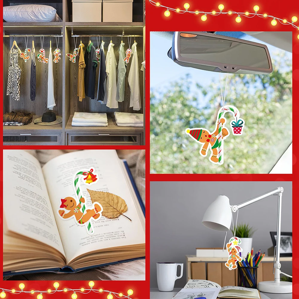 Christmas Car Air Fresheners Hanging Snowflake Christmas Tree Christmas