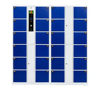 Smart Electronic Storage Cabinet Steel Supermarket Locoker Mall Barcode Swipe Card Fingerprint Locker