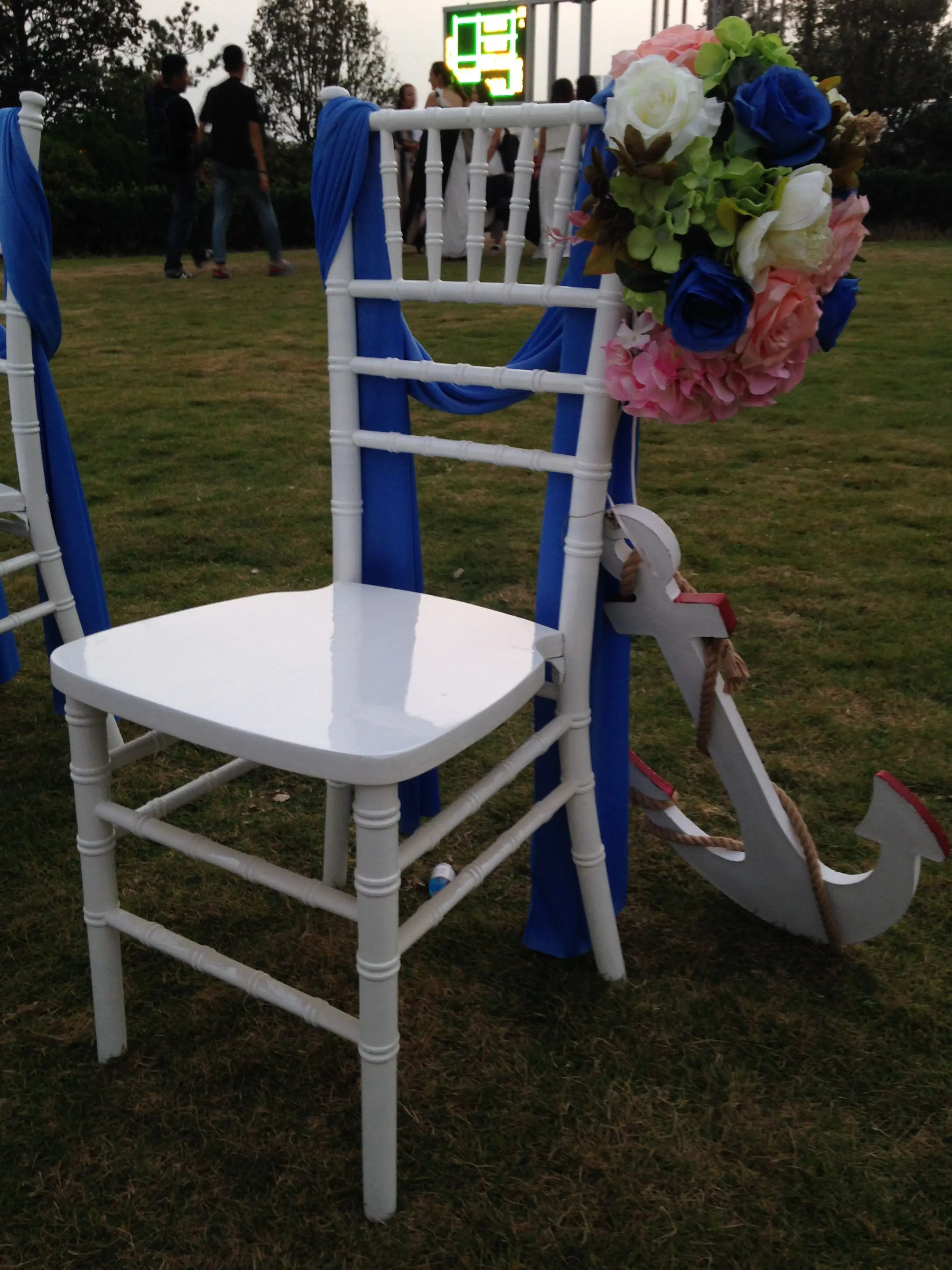 Wholesale Chiavari Silla Chairs White Wood Chiavari Wedding Hotel Chair for Banquet