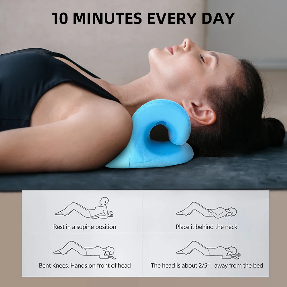 Neck Cervical Stretcher Neck Cervical Shoulder Neck Pillow With ...