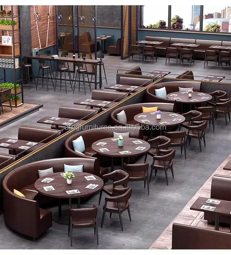 Industrial Wooden Coffee Restaurant Furniture Table Dining Tables Set