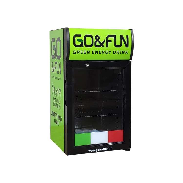 MEISDA Slim Upright Display Freezer Vertical Glass Door Commercial Mini Refrigerator