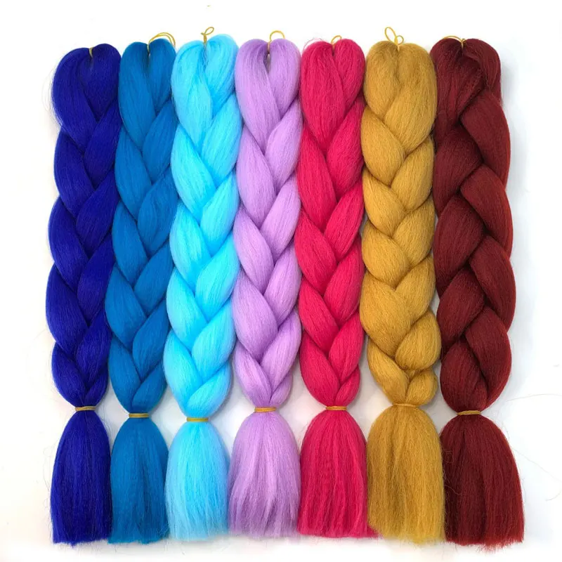 Wholesale Jumbo Braiding Hair In Bulk Synthetic Hair Extension Soft