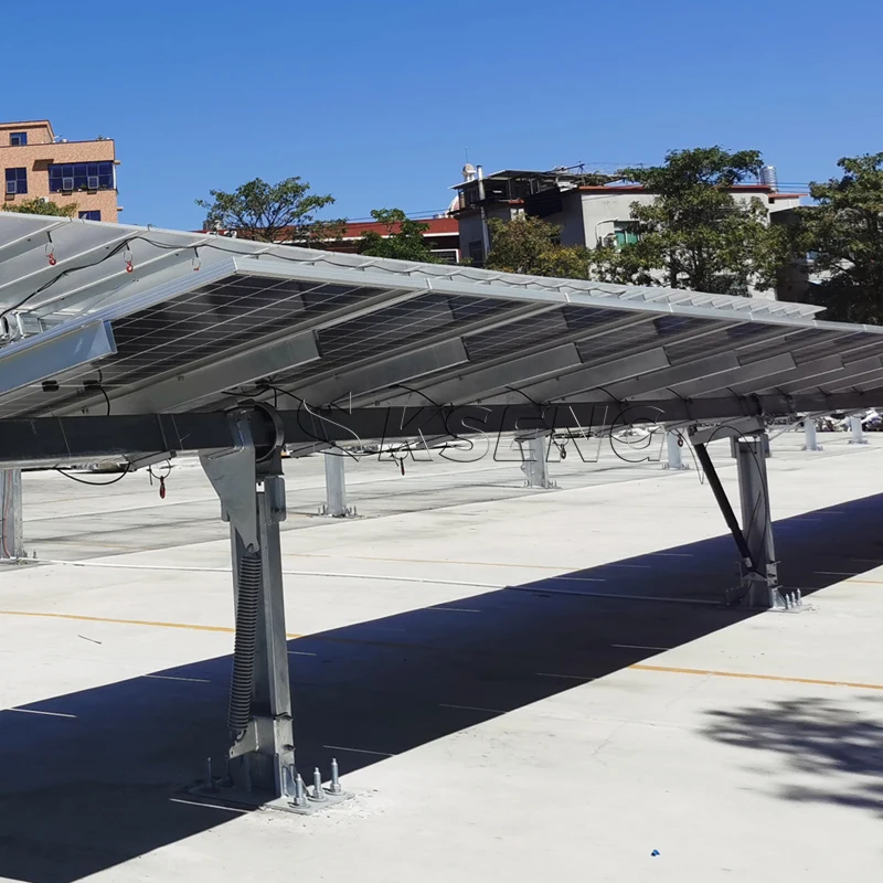2 MW Single Axis Smart Solar Tracking System with Slewing Drive Ground Mount One Axis Solar Panel Tracker