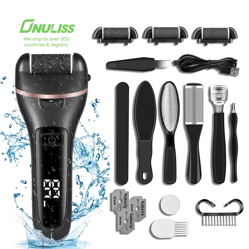 Профессиональные Инструменты для педикюра, водостойкий скруббер для ног, электрический инструмент для удаления мозолей