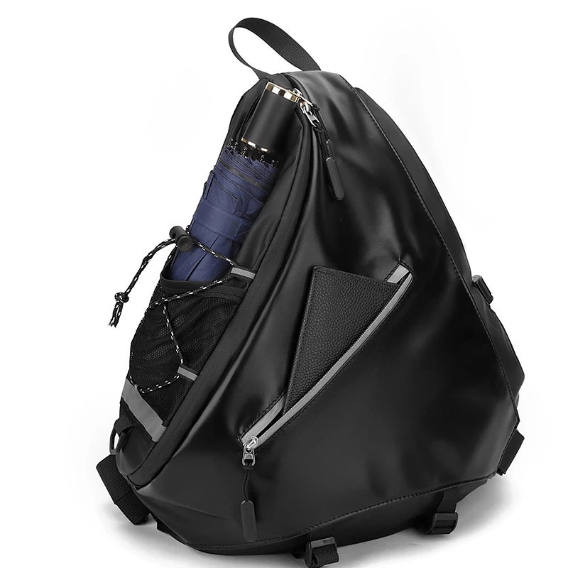 Custom Logo High Quality Waterproof Men's Chest Bag Single Shoulder Pack Convertible Backpack for Outdoor