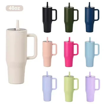 40oz Large Capacity Premium Quality 304 Stainless Steel Car Cup Leakproof Lid Thermal Insulation for Hot & Cold Beverages Mugs
