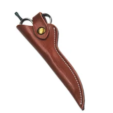 Travel Hair Scissor Pouch Leather Case Barber Packet Scissor Cover Shears Hairdressing Tools Bag for Camping and Kitchen Use