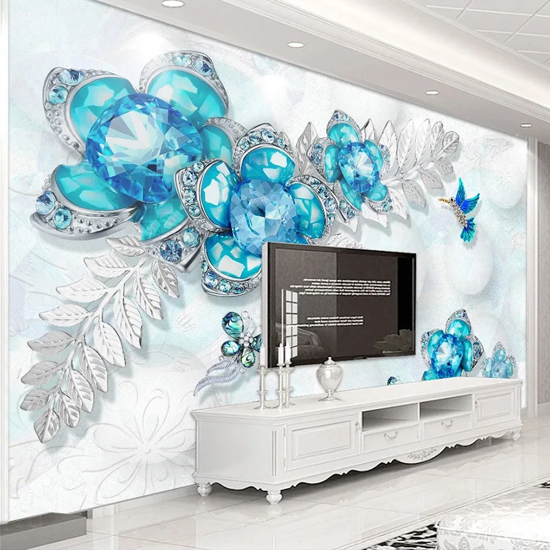  Murales de pared para pared, diseño de flores de Zou Ju para  dormitorio, sala de estar, sofá, TV, fondo mural de pared, decoración de  pared, 137.8 x 98.4 in : Herramientas