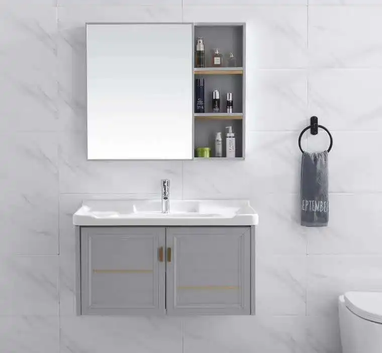 JOININ Bathroom Vanity 60cm Aluminium Wall-Hung Vanity Mirror Box Cabinet
