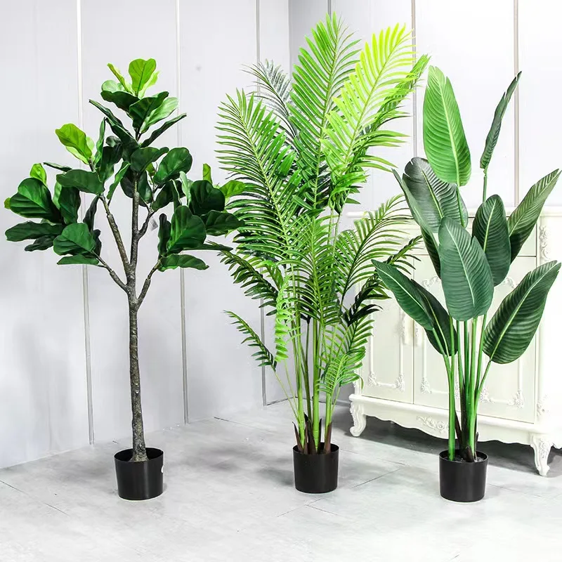 Artificial Plants Tree Home Decor Bonsai Tree Plastic Plants Pots