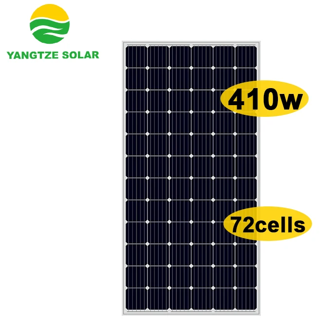 Yangtze 72cell mono 400 watt 410 watt solar panel 220v power supply