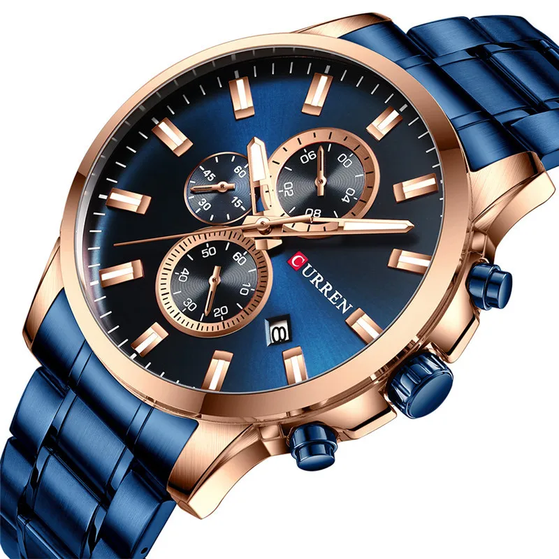 Curren 8348 Men's Watch - High Quality Japan Quartz Movement
