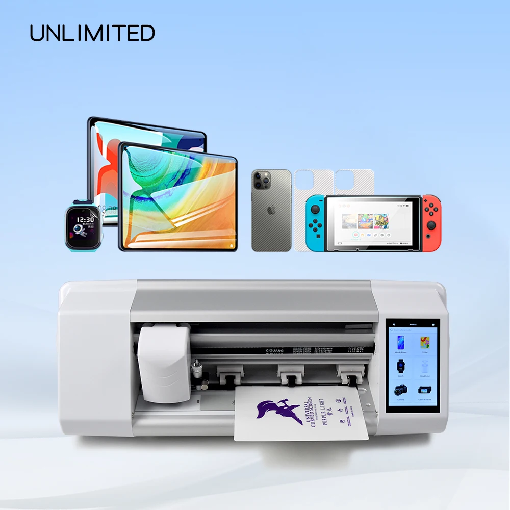 Заводской гидрогелевый плоттер для резки наножидкого гидрогелевого экрана и защитных пленок