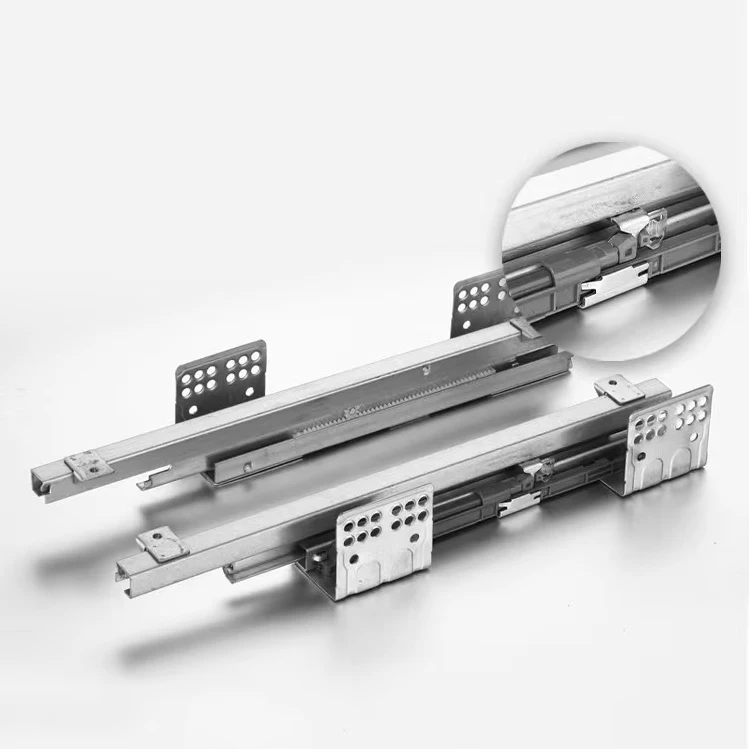 Cestello In Filo Estraibile A Due Livelli Per Il Mobile Della Cucina StoreEase, Organizer Per Armadio Con Estrazione Totale E Chiusura Silenziosa, Doppio Scaffale, Montaggio Inferiore, Cromo (150 MM - Foto 12