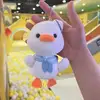 Bufanda blanca cheer duck + cadena de cuentas - alto 15cm