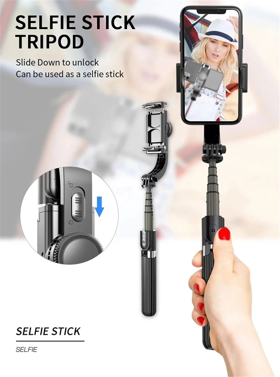 Hot Selling L08 Handheld Ptz Mobile Phone Gimbal Stabilizer Selfie