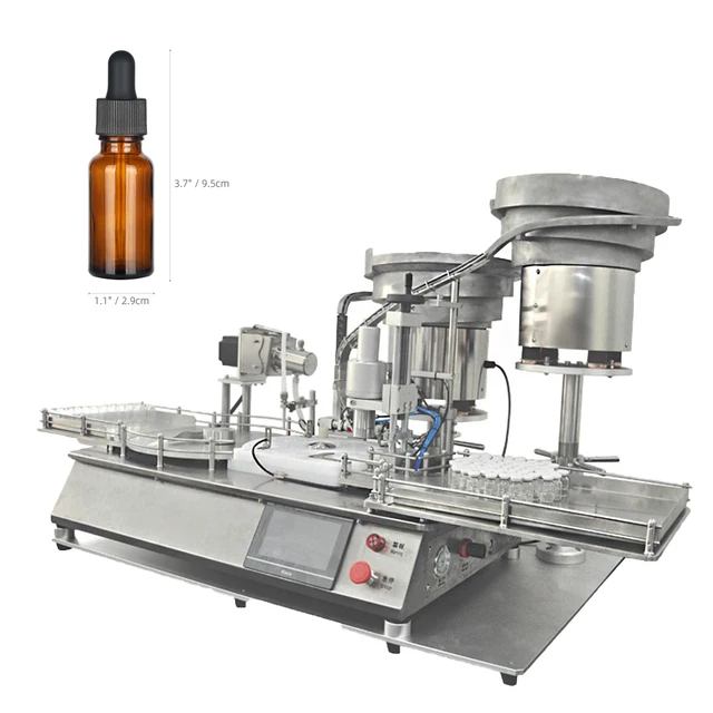 Essential OilLiquid Bottles Desktop Vial Filling Machine with Digital Setting Filling Accuracy Automatic Vial Filling Machine