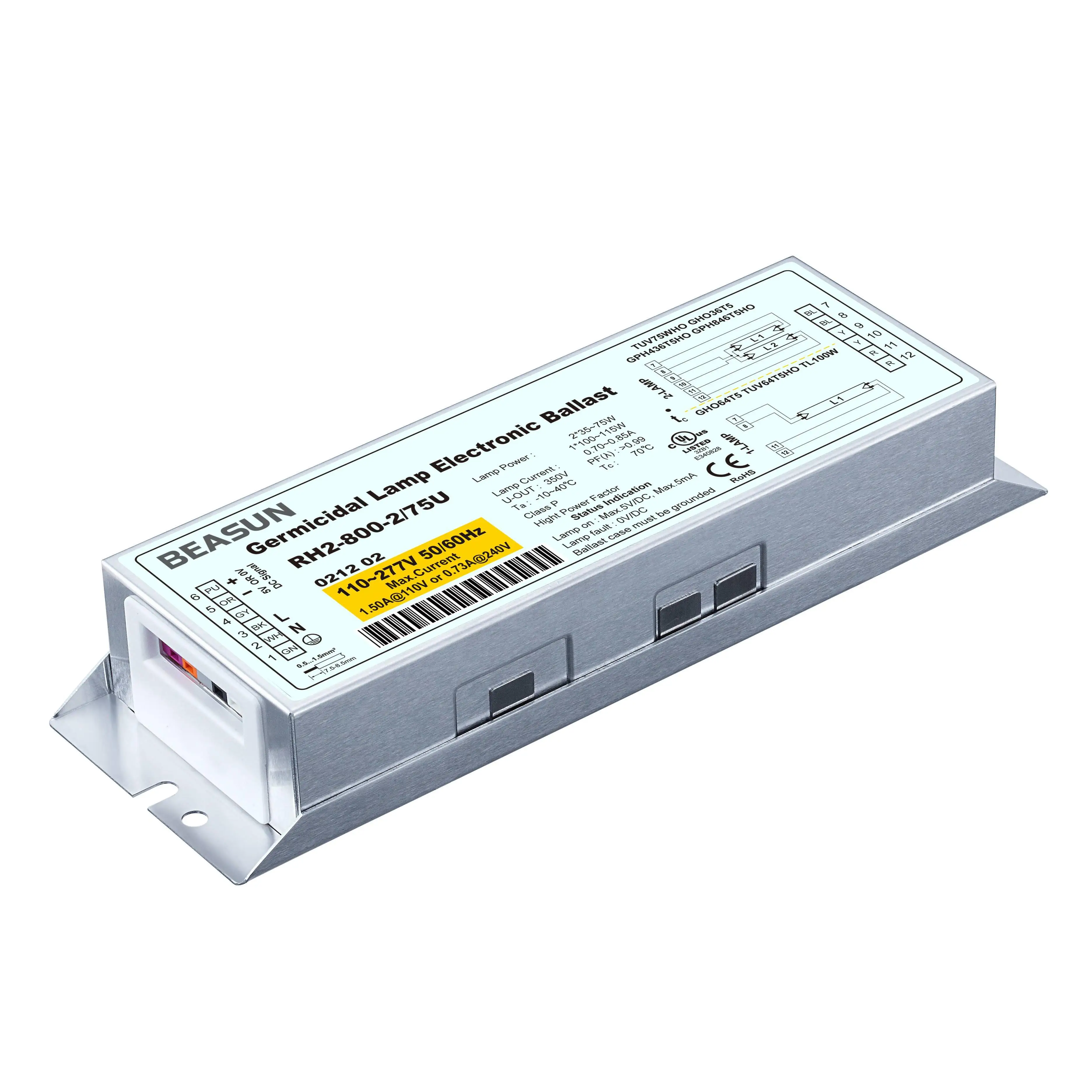 УФ-лампа с предварительным запуском электронный балласт RH2-425-2/40U для УФ-ламп 2*17 ~ 40 Вт 1*50 79 УФ-лампы электронные балласты