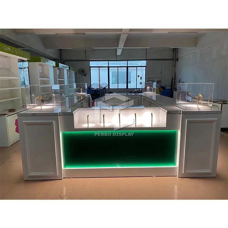 Customized Perfume Display Kiosk With Led Light for Perfume Store