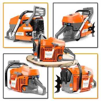 NEOTEC NH8120 Gas Chainsaw 120cc - Heavy Duty Firewood Cutting