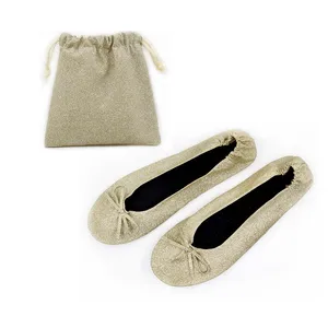 2026 Women's Flat Ballet Flats Sandals Foldable After-Party Shoes PU Insole Slip-On Closure Solid Summer Spring Autumn Rescue