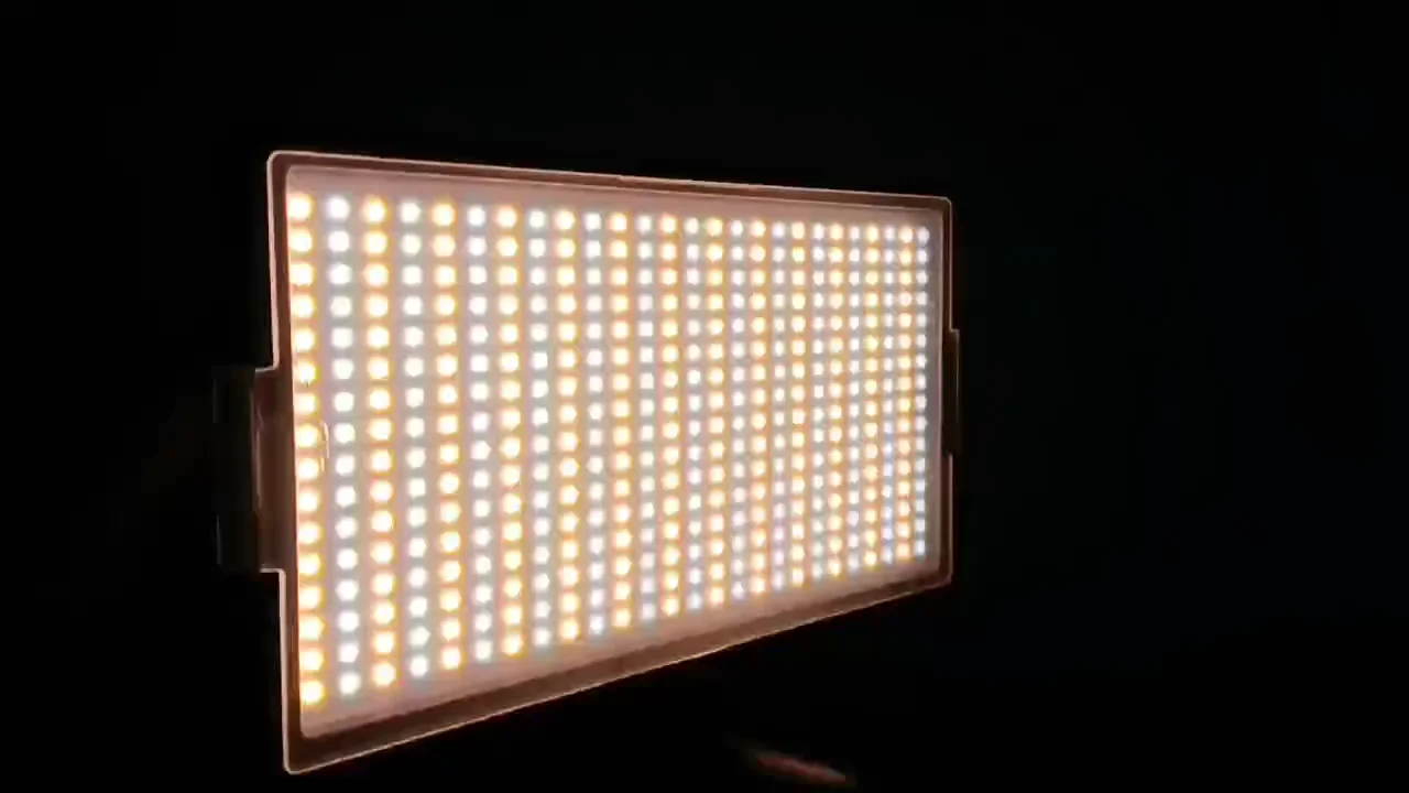 Professional Led Video Camera Light Adjustable Temperature Portable Bi
