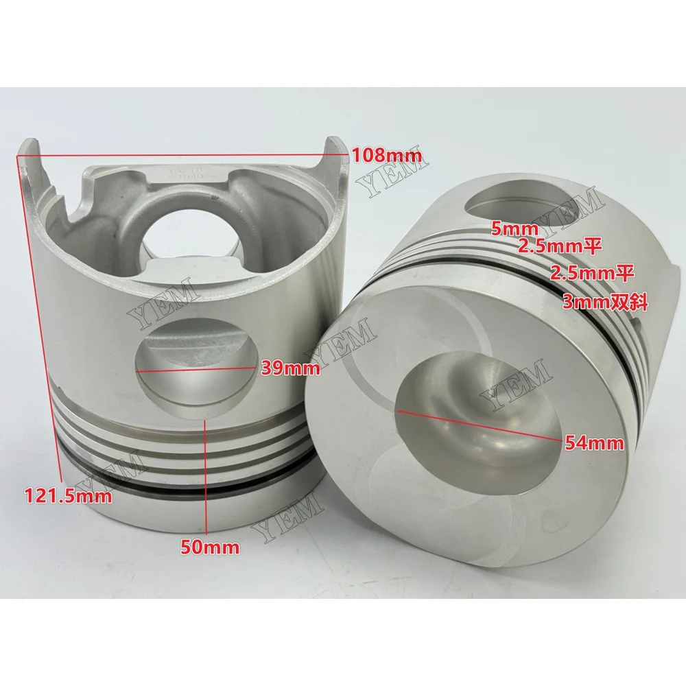 H06CT Piston 13216-1540 for Hino Engine Parts 2