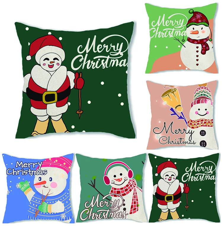 Christmas Print Decoration Cushion Cover details