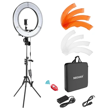 Neewer-LED Ring Light Kit 18 Inch Ring Lamp Photo Light Ring for YouTube Makeup Studio Photography Ringlight with Light Stand