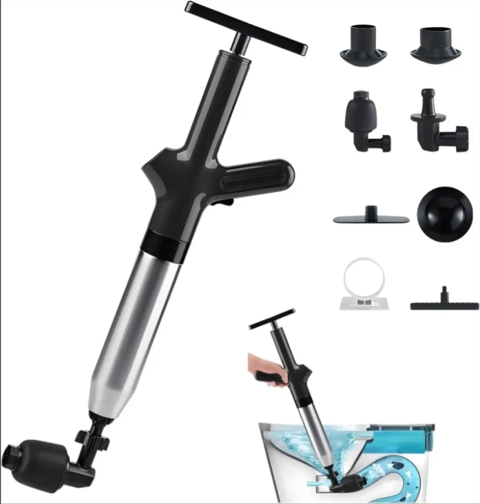 Lksixu Electric Toilet Plunger, High Pressure Air Drain Blaster with Real-Time Barometer,Stainless Steel Drain Clog Remover Tool Powerful Sink Air Lksixu Electric Toilet Plunger, High Pressure Air Drain Blaster with Real-Time Barometer,Stainless Steel Drain Clog Remover Tool Powerful Sink Air
