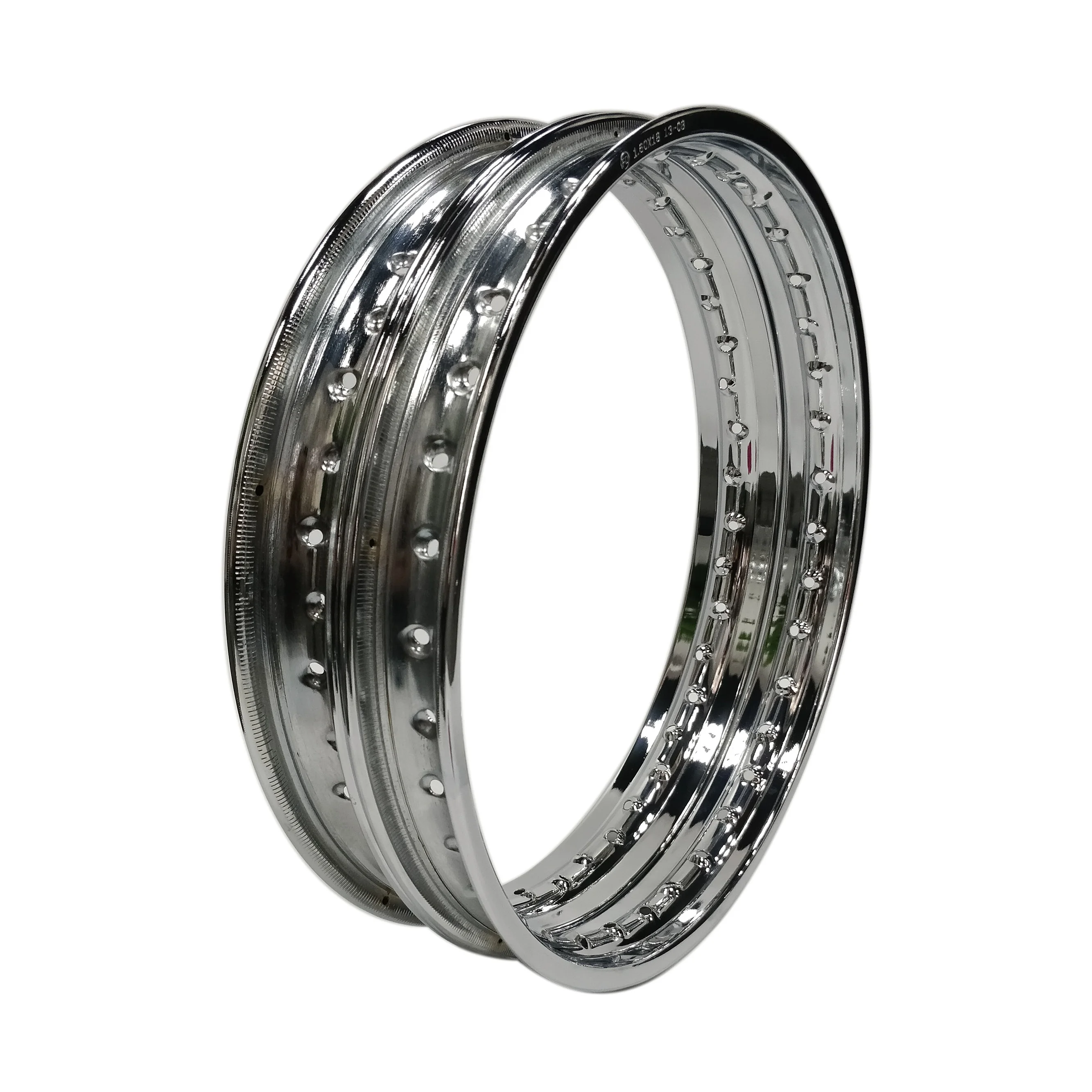 British Chrome Motorcycle Steel Wheel Rim 1.8518" Inch 36 Holes