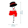 Aimant bonhomme de neige 5