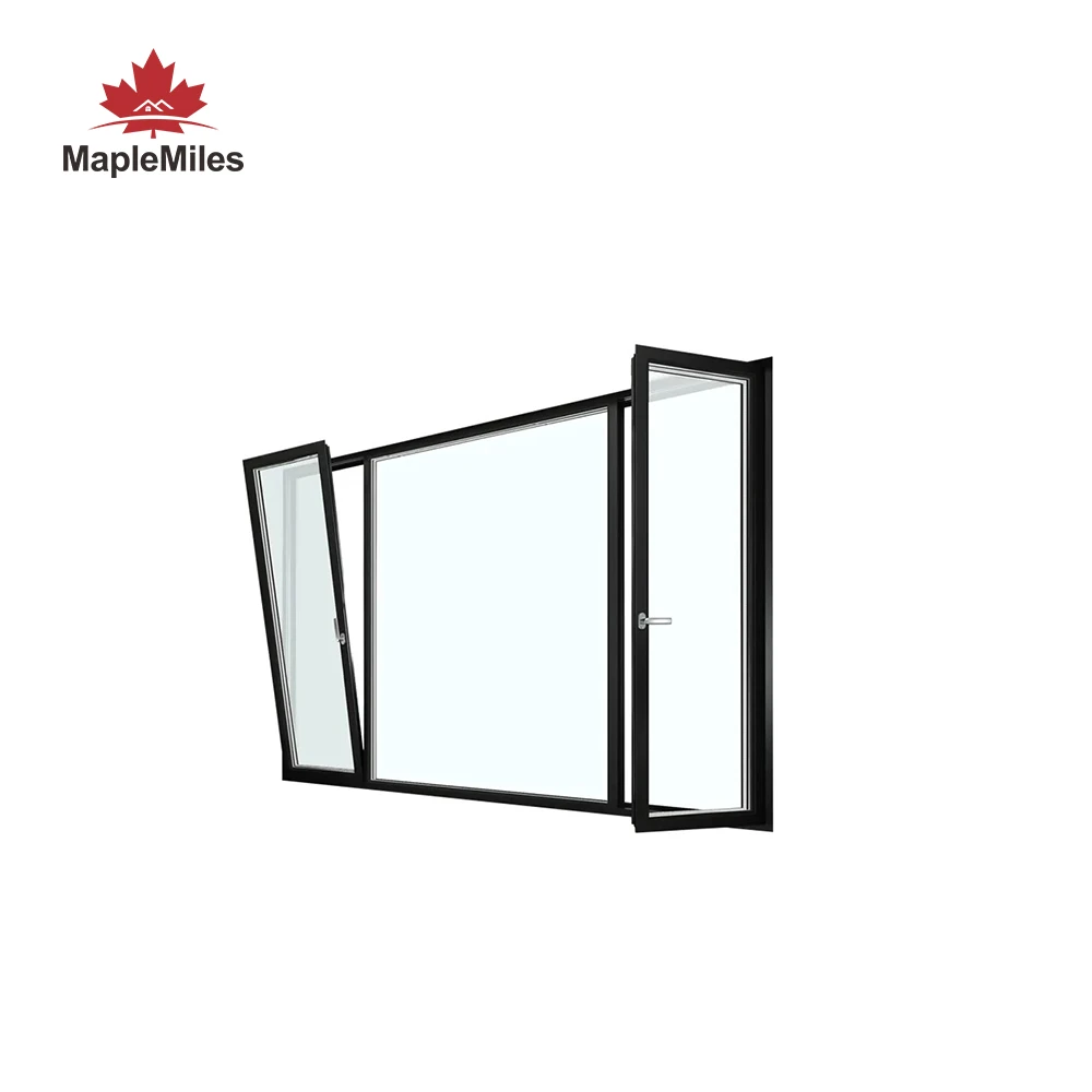 MapleMiles 48 X 48 High Quality Heat Insulated Double Glass Home Inswing Casement Windows