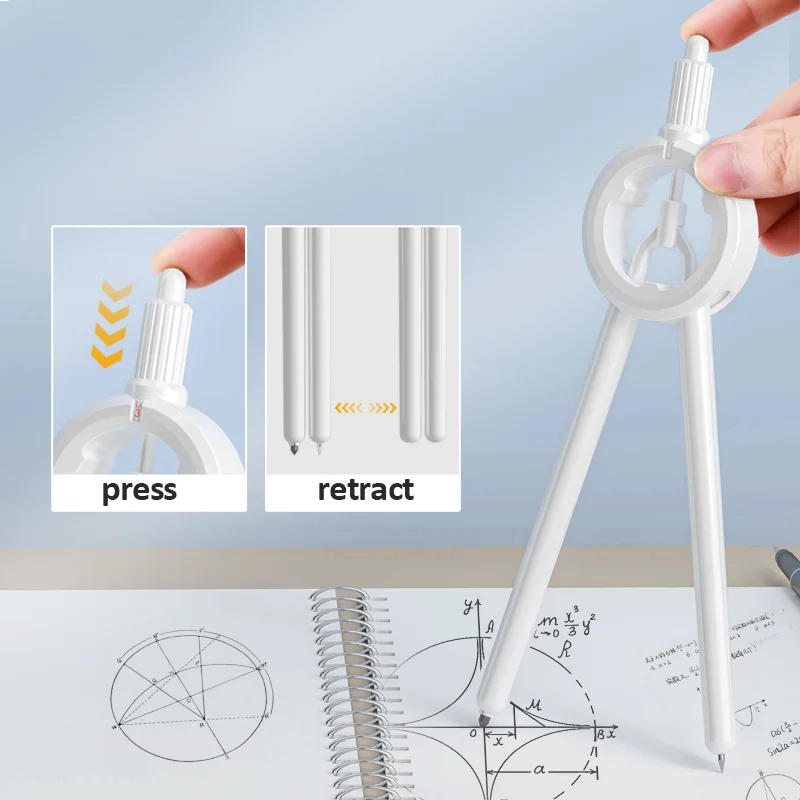 Набор креативных компас с цифровым дисплеем EasyCircle | Автоматический выдвижной инструмент для рисования математикой студентов