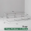 2 Niveaux 150cm 3 Pieds Argenté