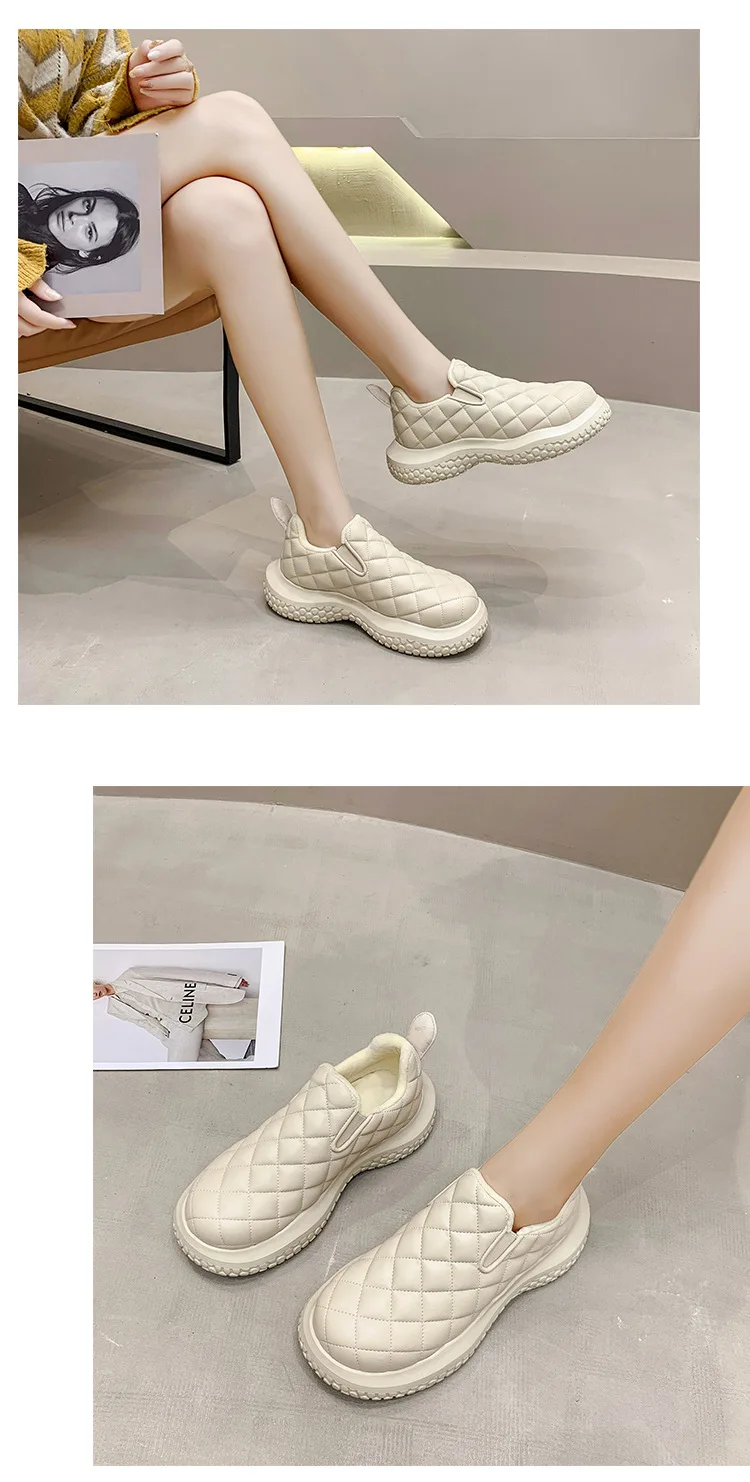 Zapatos De Pan Coreanos Para Mujer,Calzado Informal Cálido,Gran Oferta,2021  - Buy Cabeza Grande De Fondo Grueso Zapatos De Mujer Casual Zapatos,Pu  Suela Suave Para La Comodidad Señora Suela Gruesa Zapatos Casuales Zapatos ,Venta